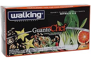 GENWJ GUANTO CHEF NITRILE NERO PZ.100 MIS.L