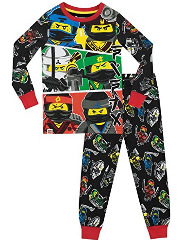 Lego Ninjago - Pijama para Niños - Lego Ninjago - Ajuste Ceñido - 10 - 11 Años