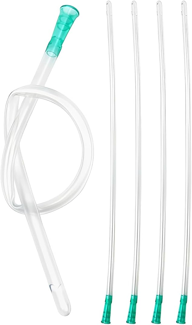 PBAHAUP 5 Piezas Tubo Intestinal De Un Solo, Punta Redonda Y Bordes Redondeados, Longitud 50 Cm, Fácil De Limpiar, Para Cualquier Irrigador Y Juego De Enema Habitual