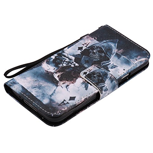 Feeltech Samsung Galaxy S5 Hülle PU-Leder und Brieftasche Bunte Muster Fall mit Magnetverschluss, Hybrid-Kickstand mit Stand-Funktion, schlagen Sie schützende weiche TPU Stoßstangenabdeckung und Kreditkartenhalter für Samsung Galaxy S5 Handgelenk Bügel-Buch-Art-Geldbeutel-Tasche mit 2 In 1 Berühren Sie Stift – Schürhaken - 6