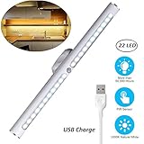 Lampe de Placard 22 LED Veilleuse LED avec Détecteur de Mouvement 3 Modes d’Ecla
