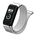 Produktbild bloatboy Milanese Magnetic Edelstahl Uhrenarmband, Mode Watch Handschlaufe Ersatz Magnetverschluss Uhrenarmband für Xiaomi AMAZFIT cor 2 Uhr (Silber)