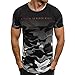 Produktbild SanKidv Mode PersöNlichkeit Camouflage Herren Casual Schlank Kurzarm Shirt Top Bluse Outdoor Urlaub Modetipps Herren Kleidung MäNner FormschöN Body Shirt Herren