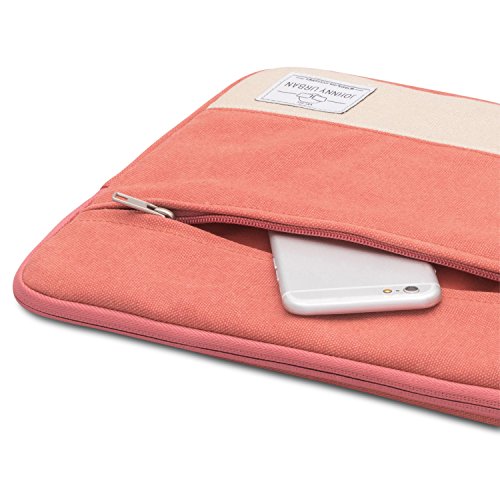 Laptoph  lle 15 - 15 6 Zoll Rot - Johnny Urban Canvas Laptop Sleeve 15 - 15 6  Schutzh  lle Laptoptasche H  lle Case f  r Dell HP ASUS Acer Lenovo uvm
