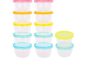 Badabulle Lot de 12 badabowls, Boîtes de conservation 250ml 100% hermétiques