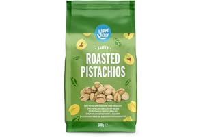 Marca Amazon - Happy Belly Pistachos tostados y salados, 500g (Paquete de 4)