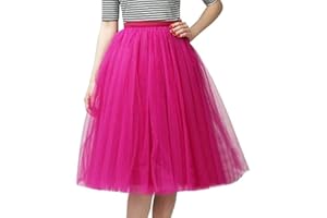 PXJSDWE Tüllrock Damen 50er Rockabilly Klassisch Tütü Rock Festlich Karneval Kostüm Cosplay Party Tüll Petticoat Minirock Retro Hohe Taille Tanzrock 3 Lagig Ballett Tutu Unterrock
