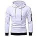 Produktbild PAOLIAN Herren Freizeit Kapuzenpullover Herbst Winter Warm Mantel Kapuzenpulli Männer Langarm Kapuzenjacke Sweatshirt Hoodie Plaid Tops Pullover Jacken Mantel Outwear (S, Weiß)