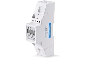 YOUTHINK Single-Phase Meter, 10-40A 120 / 230V Electricity Energy Meter with Digital LCD Display Electronic Power Consumption Monitor for Saving Energy Volt Watts Amps