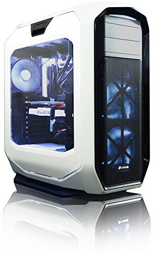 VIBOX Purity Komplett-PC Paket 1 Gaming PC – 3,8GHz Intel i7 6-Core CPU, GTX 1070 GPU, leistungsfähig, Wassergekühlter Desktop Gamer Computer mit Spielgutschein, 27″ Monitor, Gamer Tastatur & Mouse, Windows 10, Weiß Innenbeleuchtung, lebenslange Garantie* (3,4GHz (3,8GHz Turbo) Superschneller Intel i7 6800K Sechs 6-Core Prozessor CPU, Nvidia GeForce KFA2 Hall of Fame GTX 1070 8GB Grafikkarte, 16GB DDR4 3000MHz RAM, 3TB Festplatte, Corsair H100i GTX Wasserkühler, Corsair Gehäuse) - 4