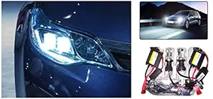 PRIKNIK Car HID Light Kit Bulbs H4 8000k High Intensity Discharge Kit Xenon White Light - Compatible with Toyota Etios Liva