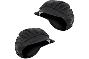 COYUN 2 pcs cappelli da chef elastici da cucina, cappelli da cuoco, cappello da cuoco traspirante, cappello da chef elastico regolabile con tesa, cappello da cuoco per uomo, cappello da cuoco da donna