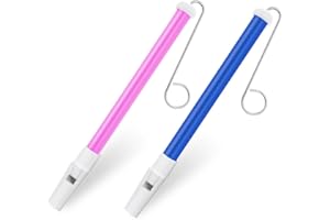 ‎WEDDHUIS WeddHuis 2 Stück Slide Whistle Instrument,Kunststoff Schiebepfeife mit Edelstahl,Gleitstangen für Jungen und Mädchen zum Üben von Musik,Professionelles Musikinstrument für Anfänger