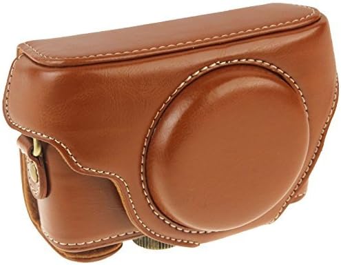 Bag Case Camera Case for Sony cyber shot DSC-RX100, RX100 II and RX100 III Leather Look Brown