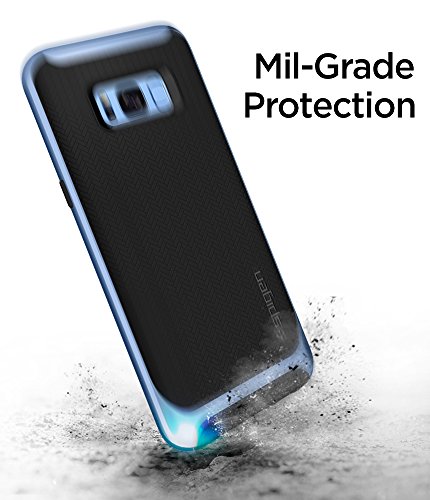 Spigen Funda Galaxy S8  Carcasa  Neo Hybrid  Protecci  n interna flexible y marco reforzado de parachoques duro para Galaxy S8  2017  - Coral Azul