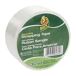 Duck Brand Heavy Duty Filament Reinforced Strapping Tape, 1.88 Inches x 30 Yards, Single Roll (392903)