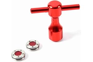 Haosie Herramienta de llave de peso para putter de golf, juego de 2 pesas rojas para palos de golf compatibles con putters Scotty Cameron (20 g)