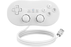 OSTENT Controllore Classico Cablato Gamepad Joystick per Console Nintendo Wii Remote Videogioco Colore Bianco