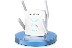 WONLINK Neueste WLAN Verstärker, WiFi Verstärker WLAN Repeater Wi-Fi 6 Range Extender, WLAN Range Extender Unterstützung von Repeater/AP/Router Modus, WPS Setup