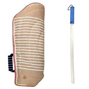 MelkTemn Professional Arm Sleeve with Whip Agitation Stick Set for Dogs Training