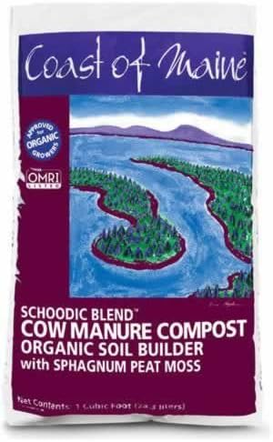 Coast of Maine Schoodic Blend Cow Manure Compost 1 Cubic Foot