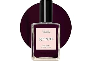 Manucurist Green nagellack Aubergine djuplila – nagellack snabbtorkande – gör naglar själv – vegansk 12-fri – plantbased – Na