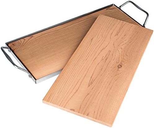 Rustler Grill Plank – Set of 2 Cedar Grilling Plank – 30 x 14 x 0.8 cm