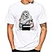 Produktbild Angebote,Neue Deals,Herren T-Shirt Ronamick Elefant, Faultier, Kaffeetasse, Delphin, Fuchs Männer Druck Tees Shirt Kurzarm T Shirt (Schwarz, M)