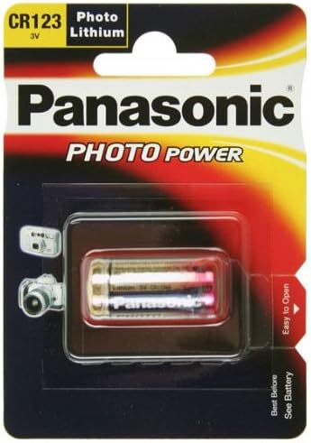 Digital Camera Battery PANASONIC CR123 A Lithium 3.0 V/1450 mAh