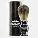 SHAVING BRUSH - Badger Hair Brush For Men's Best Shave Set From Benny's of London Ensures A Fine Close Shave Made From 100% Pure Badger Hair With High Quality Metal Handle To Deliver The Most Luxurious Shave Lather - Enhance Your Shave Experience Now!