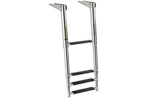 PIMAR MARINE EQUIPMENT PIMAR Scaletta telescopica ribaltabile inox 316 4 gradini
