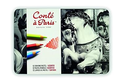 Conté à Paris 500015 Assortiment de 12 Crayons Pastels