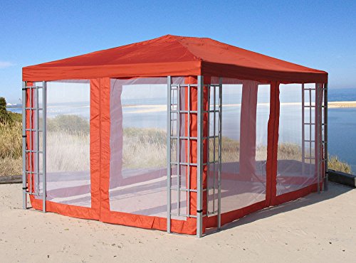 Preisvergleich Produktbild Aluoptik Pavillon 3x4m Terra mit 4 Seitenteile