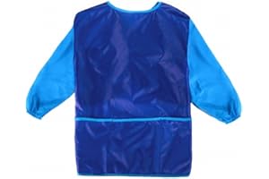 KIMMAX Bastelschürze kinder, Malschürze Malerkittel mit Ärmeln für Kinder von 7 bis 12 Jahren für Schule Kunst Malerei,Kochen