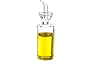 DAMDAM GO Aceitera de Cristal Antigoteo para Mesa Cocina 250 ml