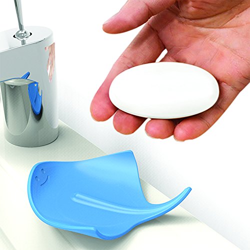 j-me JMESTING-BLU silvio der Rochen Seifenschale, silicone, 12 x 11,5 x 2,9 cm, blau - 3
