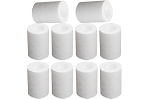 TIELAG 10 Stück Filterelement für Wasserhahn verlängerung, 1080° Drehbare Wasserhahn Verlängerung Aufsatz, Drehbarer Multifunktionaler Verlängerungshahn Filterelement