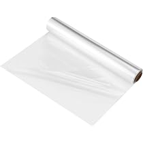 Perkhomy Rotolo Cellophane Trasparente - 40,6 Cm X 30,5 M, Spessore 2,3 Mm - Per Alimenti, Regali, Cesti, Fai Da Te, FDA