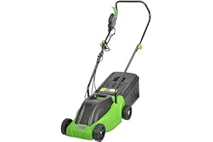 ALLIED UK ToolTronix Electric Rotary Lawnmower with 1000w Turbo Drive Motor 30 cm Steel Blade, Air-Lift Grass Collection Technology, 10m Cable with BS Plug, 25 litre Lawn Mower Collection Box