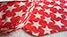 Easy Peasy Fleece Nappy Liners Pk 15 Red Star Print Microfleece