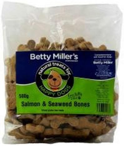 Betty Millers Salmon & Seaweed Bone Dog Treats (500g) (May Vary)