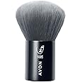 Avon Kabuki Brush, for Applying and Blending Powders and Bronzers for Natural-Looking Coverage and Finish, Vegan Friendly with a Handle Made from Recycled Plastic.