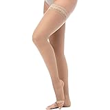 Relaxsan Basic 870A calze autoreggenti punta aperta 140 den compressive 18-22 mmHg