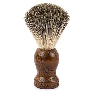 QSHAVE 100% Best Original Pure Badger Hair Shaving Brush Handmade with Handle on Wood. High Quality Resin Handle… - Image 2