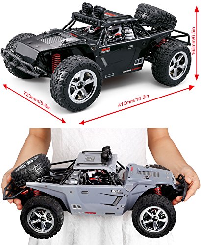 TOZO® C5031 RC coche Radiocontrol teledirigido Warhammer Alta Velocidad 40km / h 4x4 Cars 1:12 RC ESCALA RTR Carreras 4WD ELECTRICIDAD BUGGY W / 2.4G Radio Mando a distancia Off Road Camión Powersport Grey