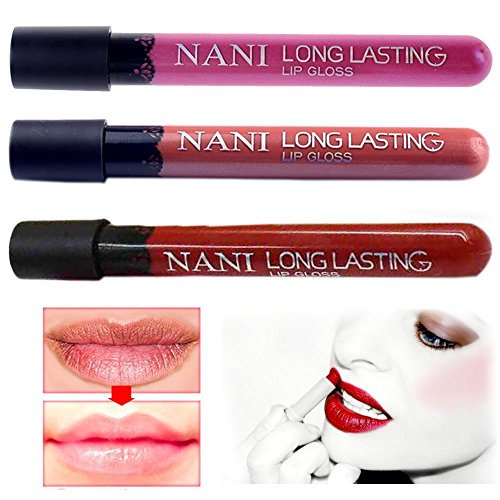 Neverland Waterproof Liquid Makeup Lip Pencil Matte Lipstick Lip Gloss Super Long Lasting 3 pack(6# 10# 32#)