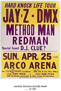 Lost Posters Rare Poster Jay Z Method Man Hard Knock Life Tour Dmx Redman Music Giclee D 100 12x18 Amazon Co Uk Home Kitchen