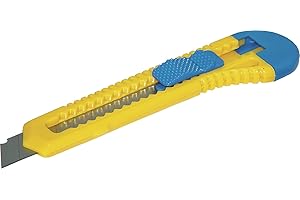 DONAU 7946001-99 Safety Cuttermesser Standard/Breite der Klinge: 18 mm Länge der Klinge: 100 mm/Cutter Sicherheitscutter Universalmesser/Klingen aus Gehärtetem Stahl / 1 Stück