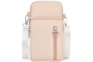 LTLSZRN Borsa a Tracolla Piccola per Telefono, Borsa a Tracolla da Donna in Nylon, Mini Cellulare Portafogli con Tracolla Borsa Porta Cellulare, Fascia da Braccio per Cellulare con Porta Cuffie