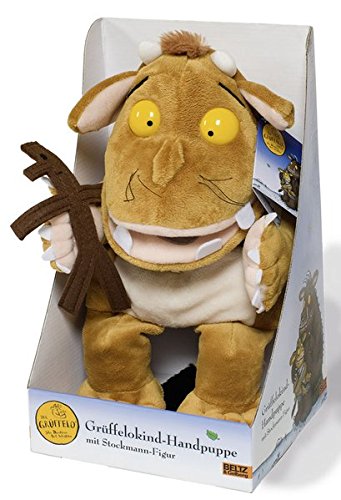Preisvergleich Produktbild Der Grüffelo – Grüffelokind-Handpuppe mit Stockmann-Figur Plüschtier